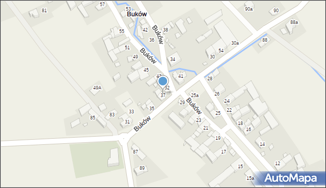 Buków, Buków, 37, mapa Buków