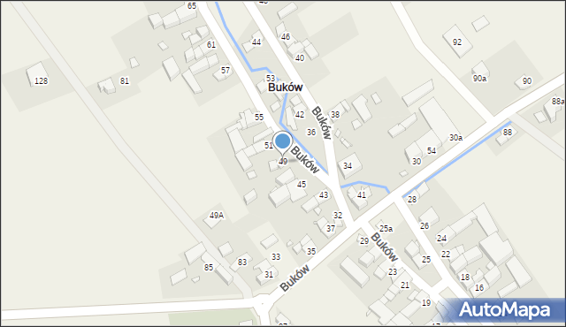 Buków, Buków, 49, mapa Buków