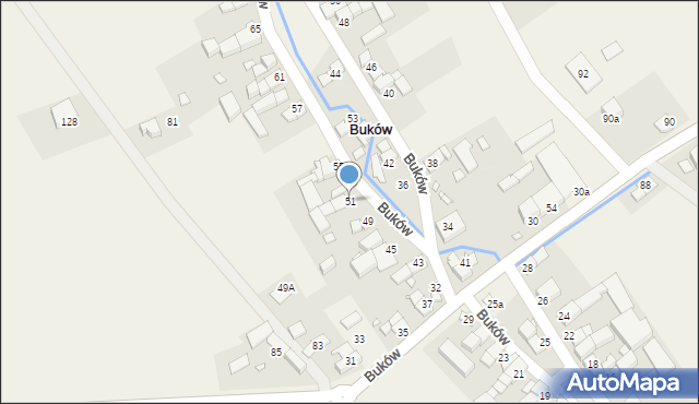 Buków, Buków, 51, mapa Buków