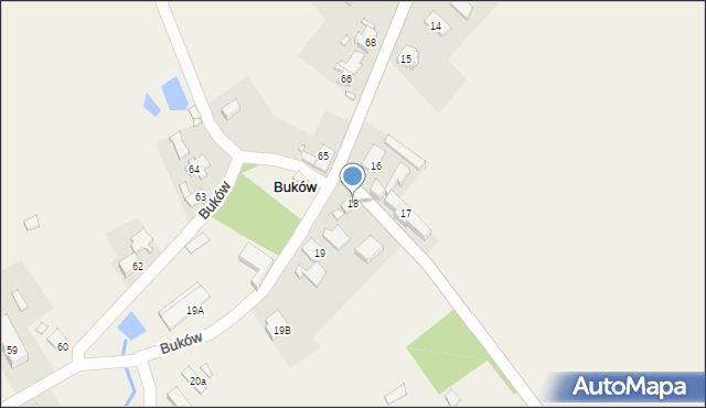 Buków, Buków, 18, mapa Buków