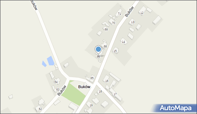 Buków, Buków, 66, mapa Buków