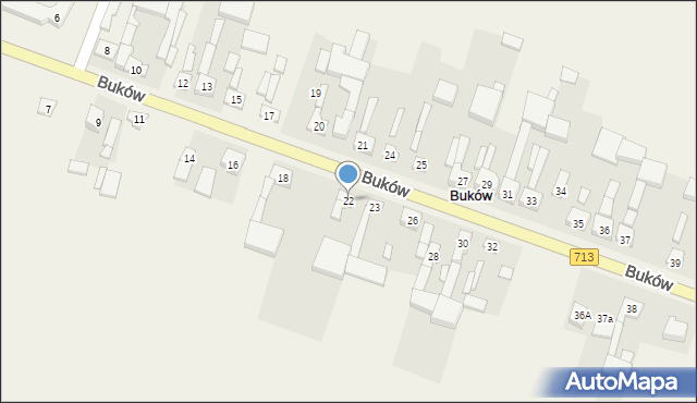 Buków, Buków, 22, mapa Buków