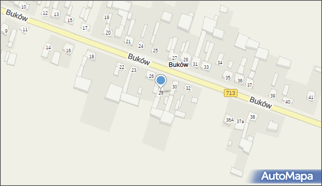 Buków, Buków, 28, mapa Buków