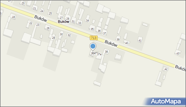 Buków, Buków, 36A, mapa Buków