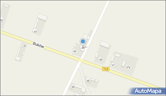 Buków, Buków, 45, mapa Buków