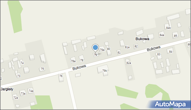 Bukowa, Bukowa, 79, mapa Bukowa