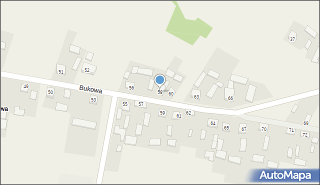 Bukowa, Bukowa, 58, mapa Bukowa