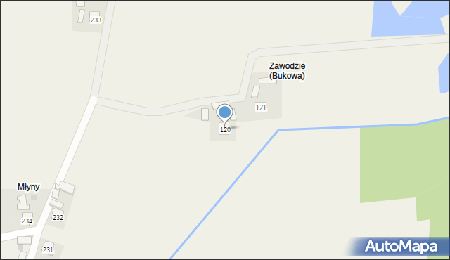 Bukowa, Bukowa, 120, mapa Bukowa