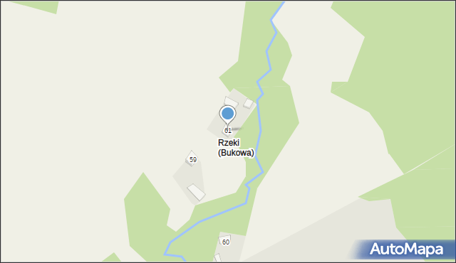 Bukowa, Bukowa, 61, mapa Bukowa