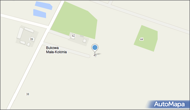 Bukowa Mała, Bukowa Mała, 40, mapa Bukowa Mała