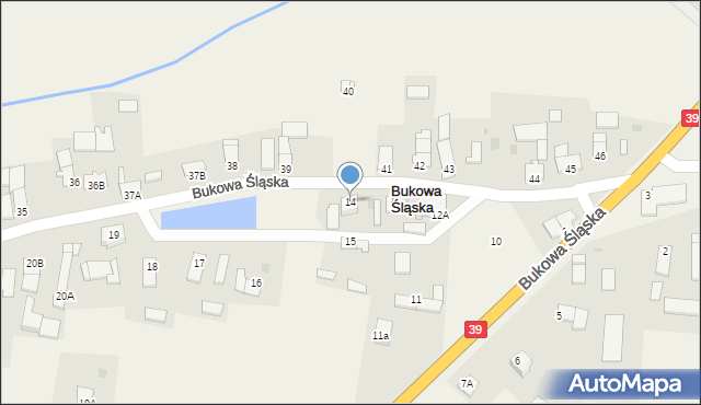 Bukowa Śląska, Bukowa Śląska, 14, mapa Bukowa Śląska