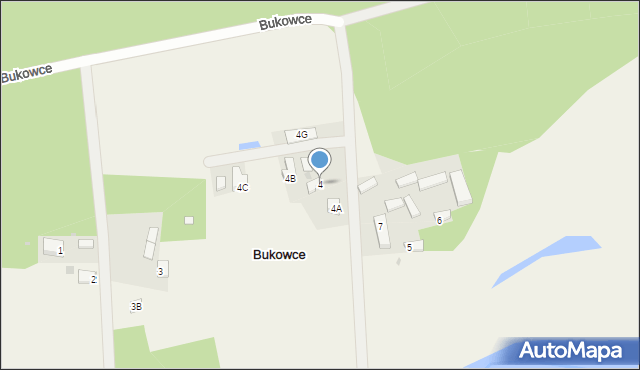 Bukowce, Bukowce, 4, mapa Bukowce