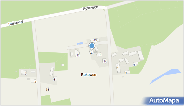Bukowce, Bukowce, 4B, mapa Bukowce