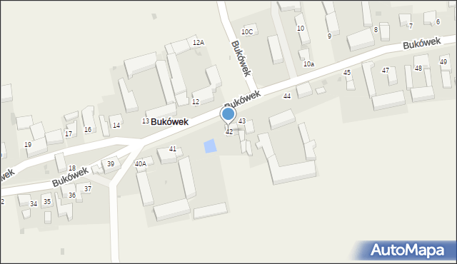 Bukówek, Bukówek, 42, mapa Bukówek