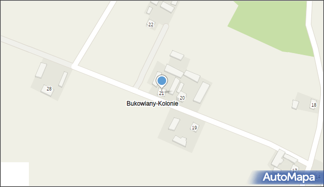 Bukowiany, Bukowiany, 21, mapa Bukowiany