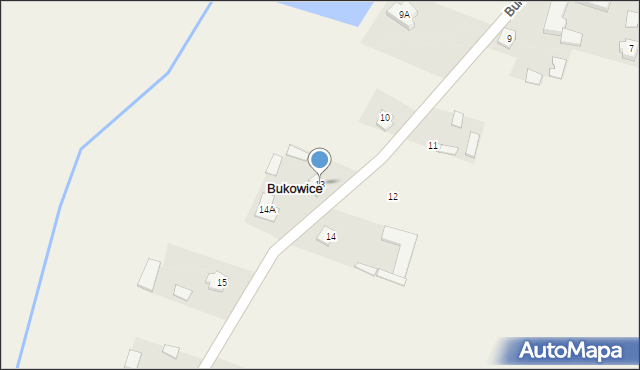 Bukowice, Bukowice, 13, mapa Bukowice