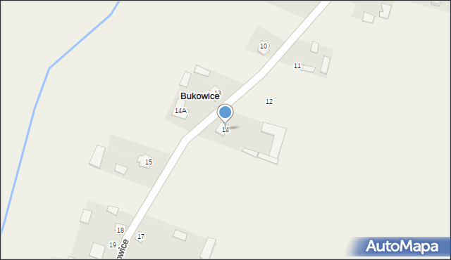 Bukowice, Bukowice, 14, mapa Bukowice