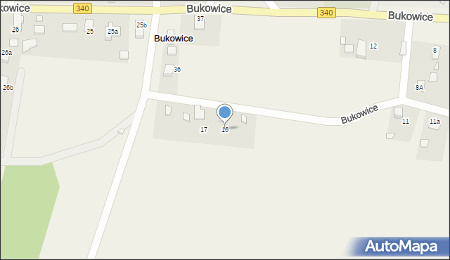 Bukowice, Bukowice, 16, mapa Bukowice
