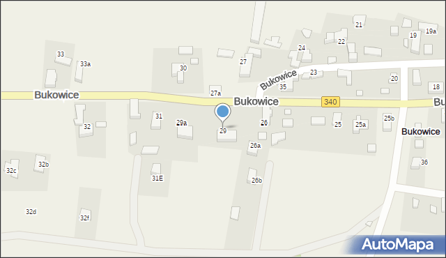 Bukowice, Bukowice, 29, mapa Bukowice