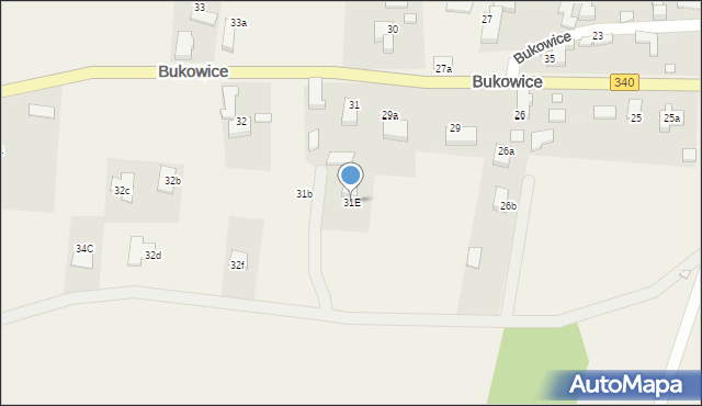 Bukowice, Bukowice, 31E, mapa Bukowice