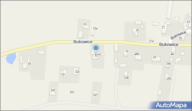 Bukowice, Bukowice, 32, mapa Bukowice