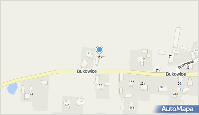 Bukowice, Bukowice, 33a, mapa Bukowice