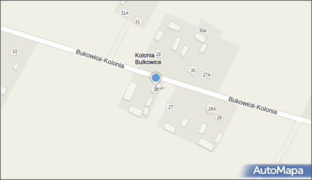 Bukowice-Kolonia, Bukowice-Kolonia, 28, mapa Bukowice-Kolonia