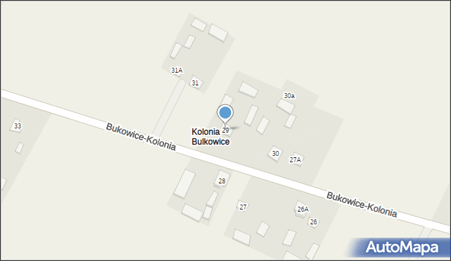 Bukowice-Kolonia, Bukowice-Kolonia, 29, mapa Bukowice-Kolonia