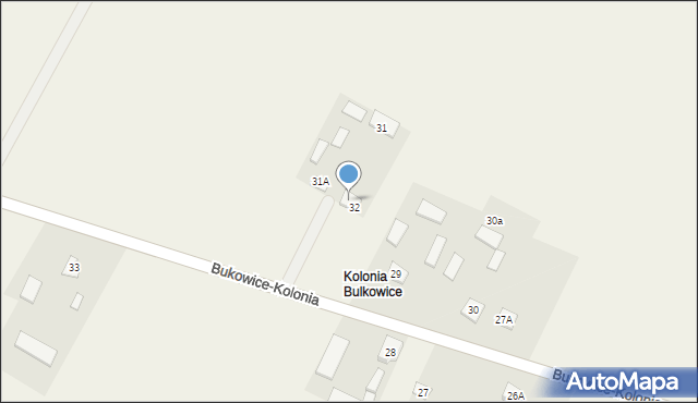 Bukowice-Kolonia, Bukowice-Kolonia, 31, mapa Bukowice-Kolonia