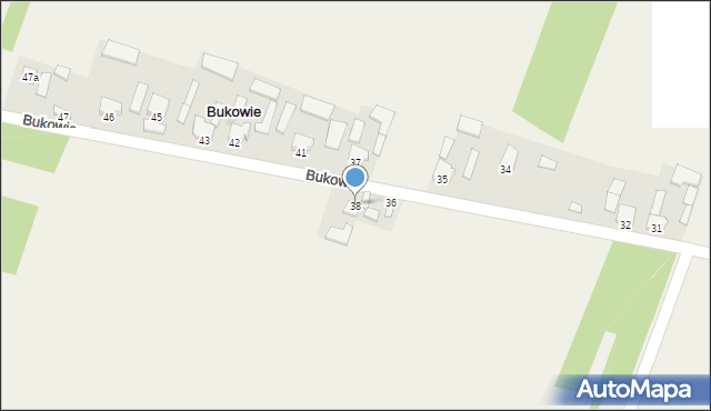 Bukowie, Bukowie, 38, mapa Bukowie