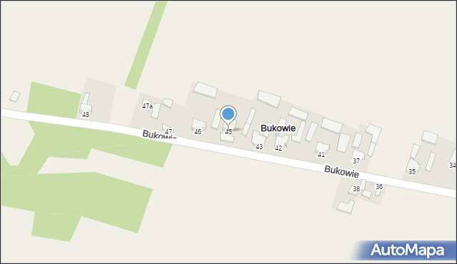 Bukowie, Bukowie, 45, mapa Bukowie