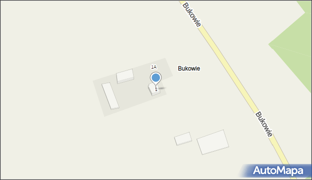 Bukowie, Bukowie, 1, mapa Bukowie