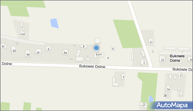 Bukowie Dolne, Bukowie Dolne, 7, mapa Bukowie Dolne