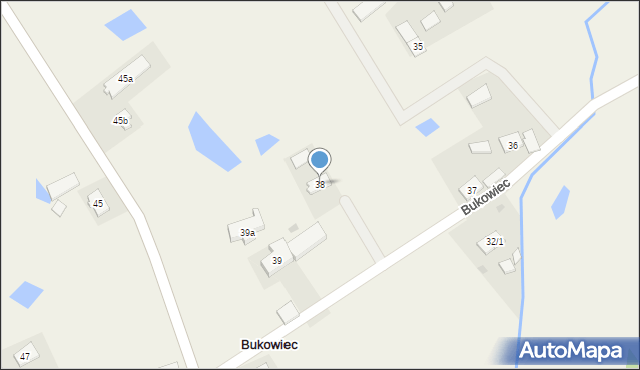 Bukowiec, Bukowiec, 38, mapa Bukowiec