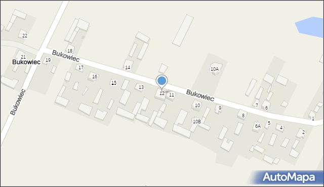 Bukowiec, Bukowiec, 12, mapa Bukowiec