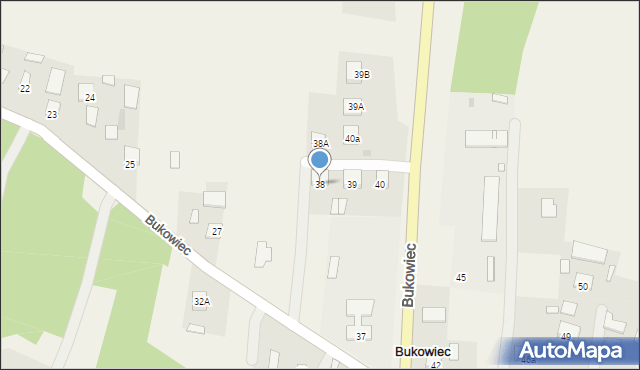 Bukowiec, Bukowiec, 38, mapa Bukowiec