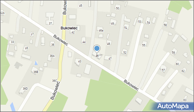 Bukowiec, Bukowiec, 46, mapa Bukowiec