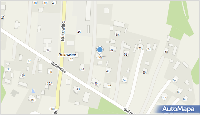 Bukowiec, Bukowiec, 46a, mapa Bukowiec