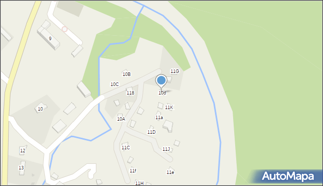 Bukowiec, Bukowiec, 10d, mapa Bukowiec