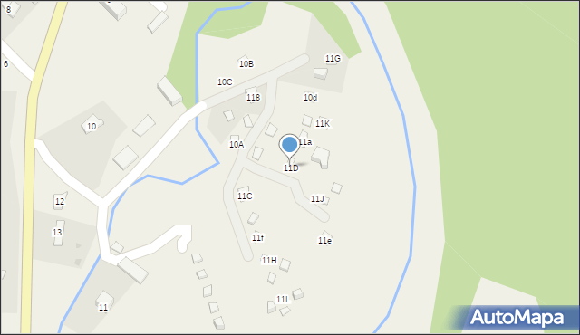 Bukowiec, Bukowiec, 11D, mapa Bukowiec