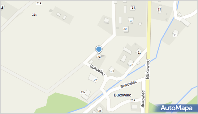 Bukowiec, Bukowiec, 24, mapa Bukowiec