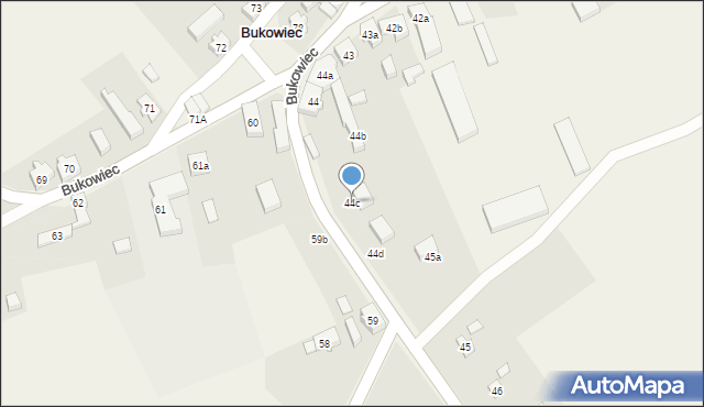 Bukowiec, Bukowiec, 44c, mapa Bukowiec