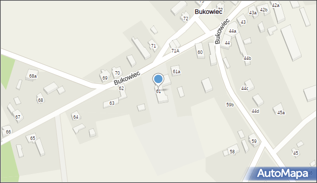 Bukowiec, Bukowiec, 61, mapa Bukowiec