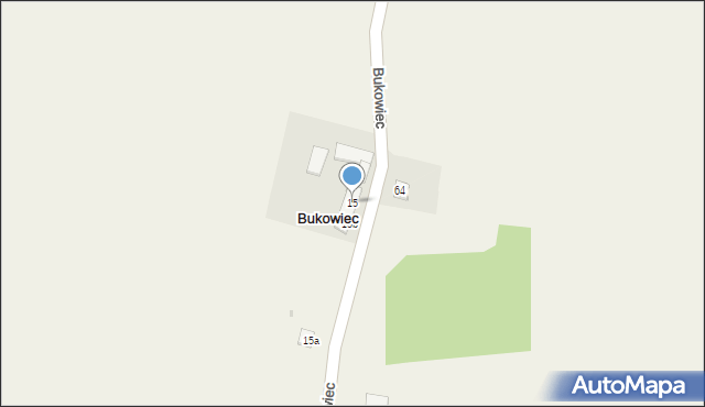 Bukowiec, Bukowiec, 15, mapa Bukowiec