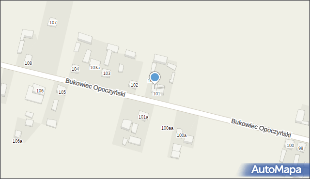 Bukowiec Opoczyński, Bukowiec Opoczyński, 101b, mapa Bukowiec Opoczyński