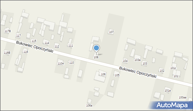 Bukowiec Opoczyński, Bukowiec Opoczyński, 109, mapa Bukowiec Opoczyński