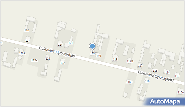 Bukowiec Opoczyński, Bukowiec Opoczyński, 120, mapa Bukowiec Opoczyński