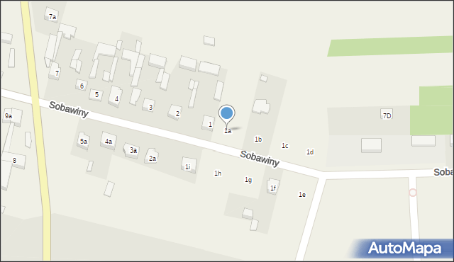 Bukowiec Opoczyński, Bukowiec Opoczyński, 1a, mapa Bukowiec Opoczyński