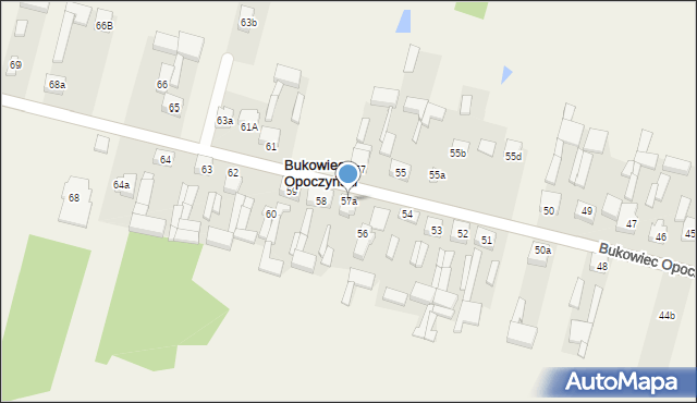 Bukowiec Opoczyński, Bukowiec Opoczyński, 57a, mapa Bukowiec Opoczyński