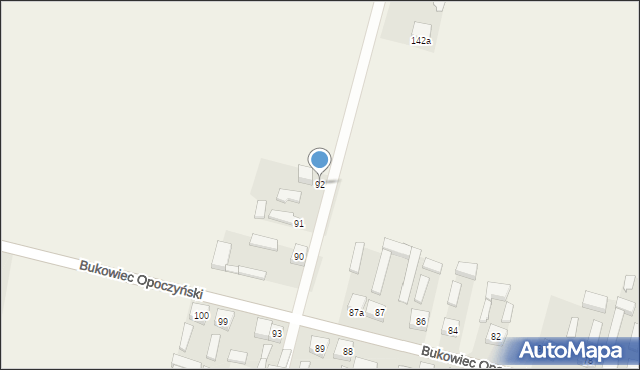 Bukowiec Opoczyński, Bukowiec Opoczyński, 92, mapa Bukowiec Opoczyński